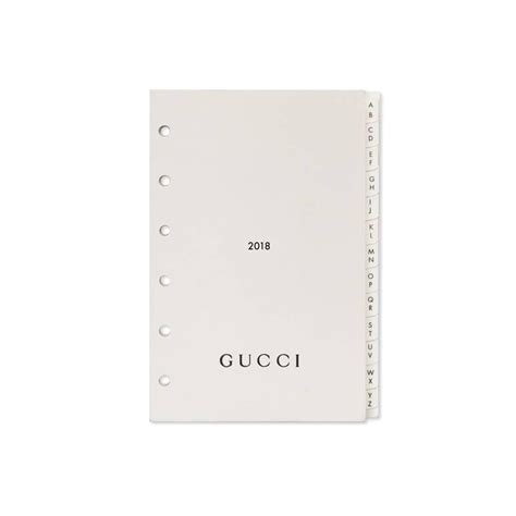 gucci agenda 2018